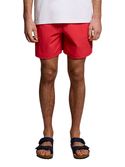 Lyle & Scott Plain Swim Shorts, Cherry Red - view 2, Cherry Red