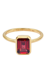 Daisy London Garnet Birthstone Ring