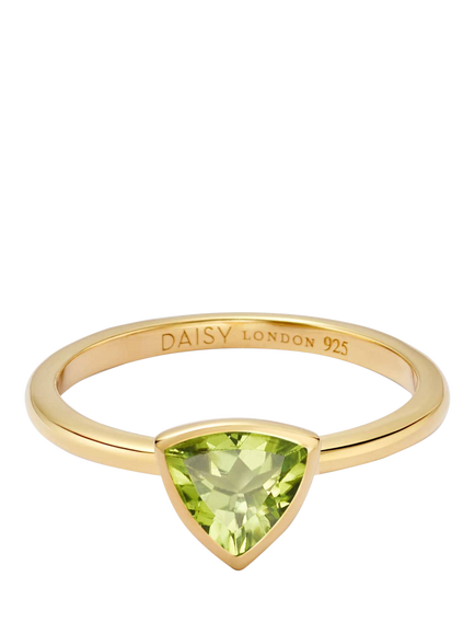 Daisy London Peridot Birthstone Ring, Yellow Gold