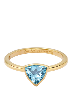 Daisy London Opal Birthstone Ring, Yellow Gold