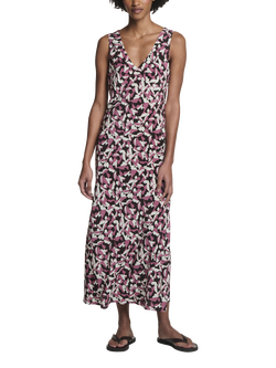 ASCENO Provence Botanical Pure Silk Dress, Multi, Multi