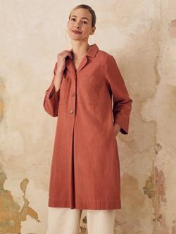 Celtic & Co. Patch Pocket Shirt Dress, Redwood, Redwood