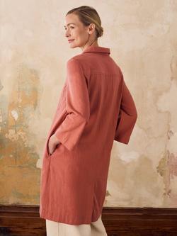 Celtic & Co. Patch Pocket Shirt Dress, Redwood - view 2, Redwood