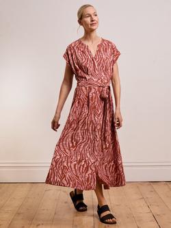 Celtic & Co. Abstract Pleat Midi Dress, Pink, Pink