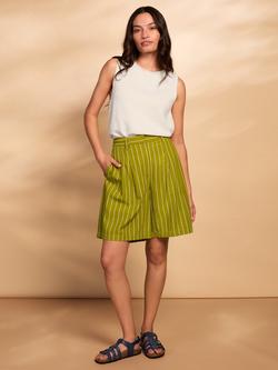 Celtic & Co. Pleat Front City Shorts, Lime Green, Lime Green