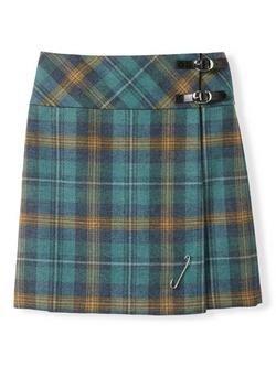 Celtic & Co. The Celt Kilt, Teal / Ochre Tartan - view 2, Teal / Ochre Tartan