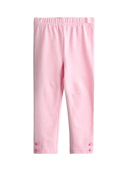 JoJo Maman Bébé Kids' Leggings, Pack of 2, Light Pink - view 2, Light Pink