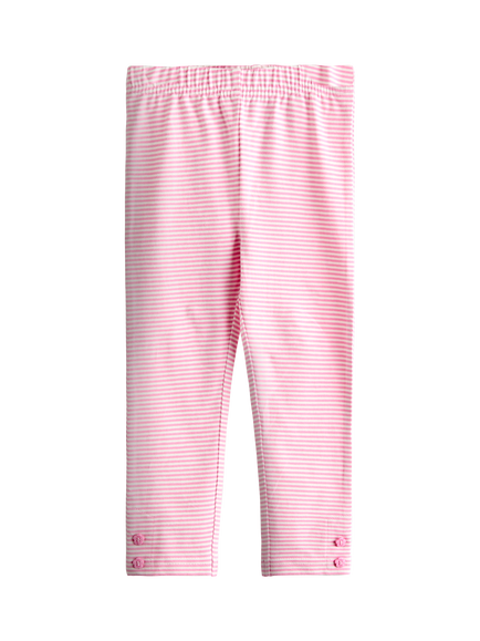 JoJo Maman Bébé Kids' Leggings, Pack of 2, Light Pink - view 2, Light Pink