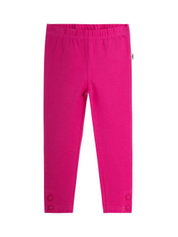 JoJo Maman Bébé Kids' Classic Floral Leggings, Pack of 2, Fuchsia - view 2, Fuchsia