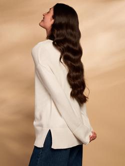 Celtic & Co. Oversized Slouch Hemp Blend Cardigan - view 2, Ecru