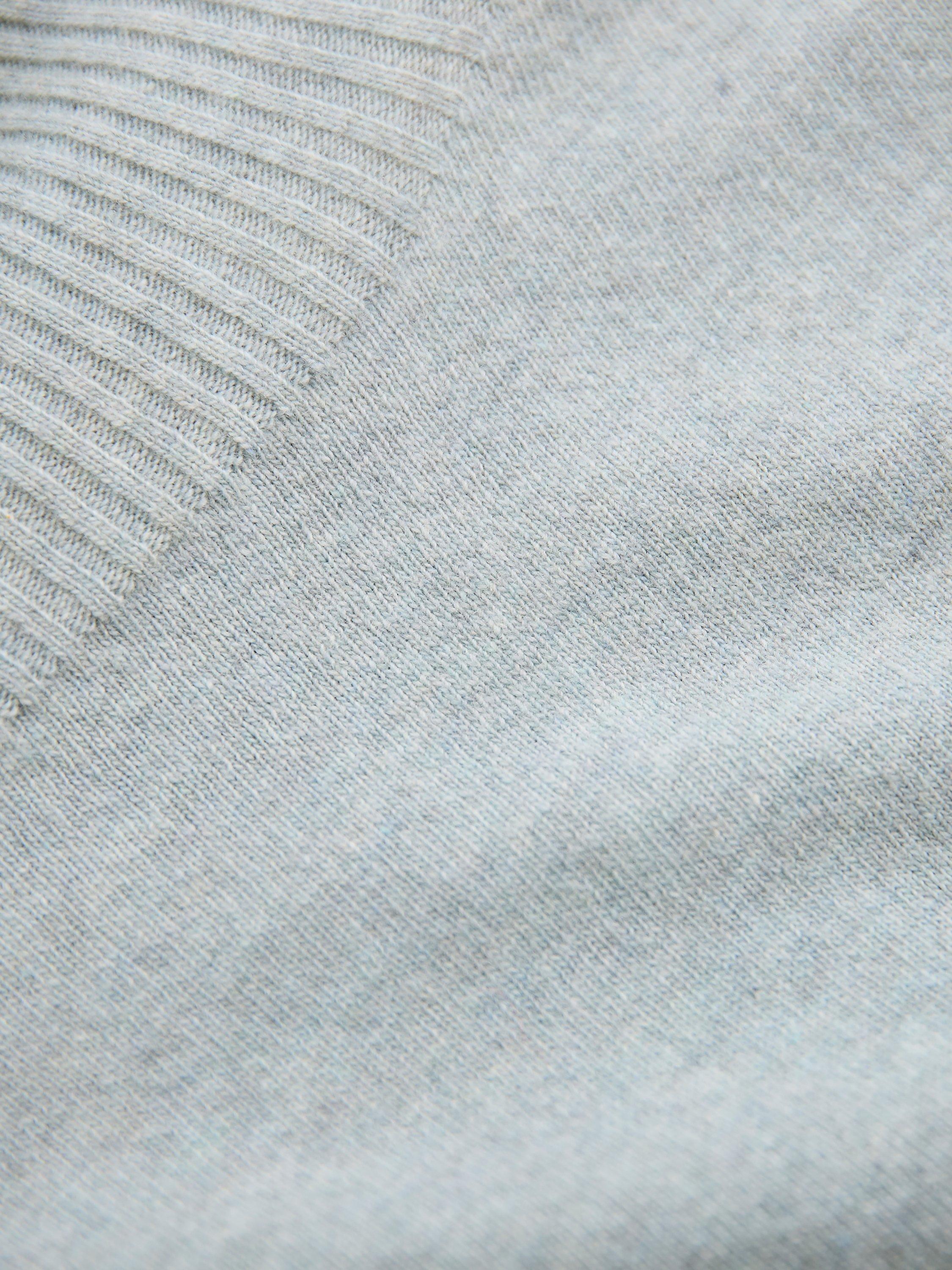 Product image 7 of 7, which shows Celtic & Co. Geelong Slouch Roll Neck Jumper, Skylight, XS