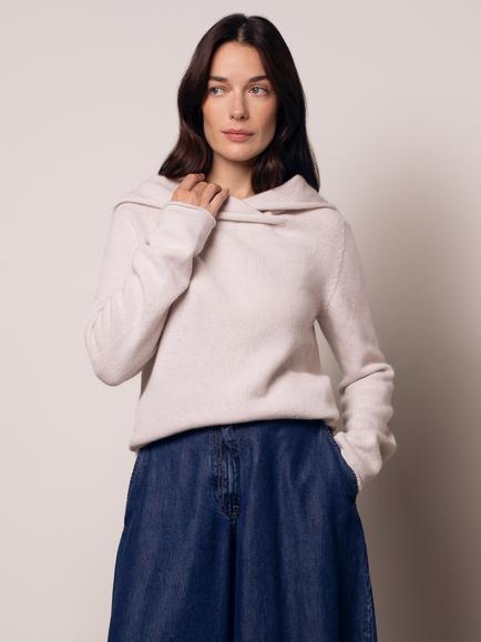 Celtic & Co. Collared Slouch Jumper, Swansdown