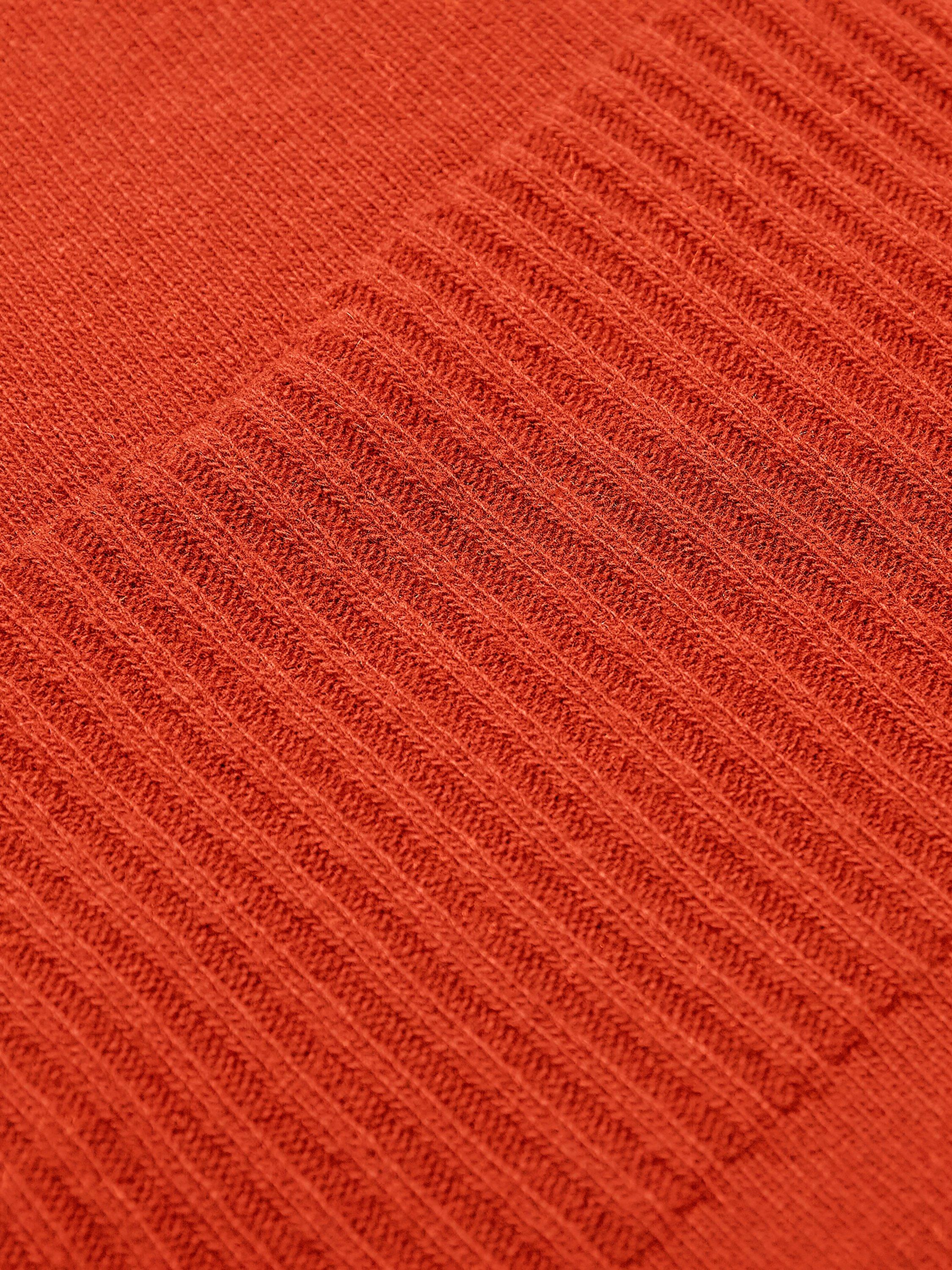 Product image 8 of 9, which shows Celtic & Co. Slouch Cowl Neck Pure Wool Jumper, Orange, XS