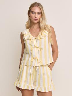 Nobody's Child Elizabeth Scarlett Tina Stripe Sun Ruffle Top, Sun Stripe, Sun Stripe