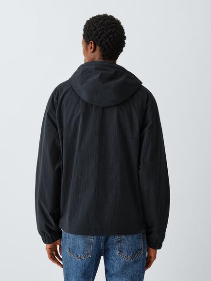 Kin Check Windbreaker Jacket, Navy Green Check - view 2, Navy Green Check