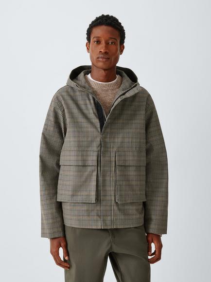 Kin Hooded Mac Jacket, Check, Check