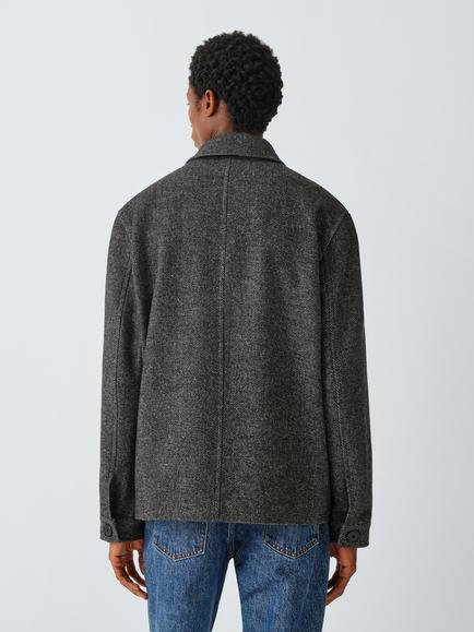 Kin Short Jacket, Grey Twill - view 2, Grey Twill