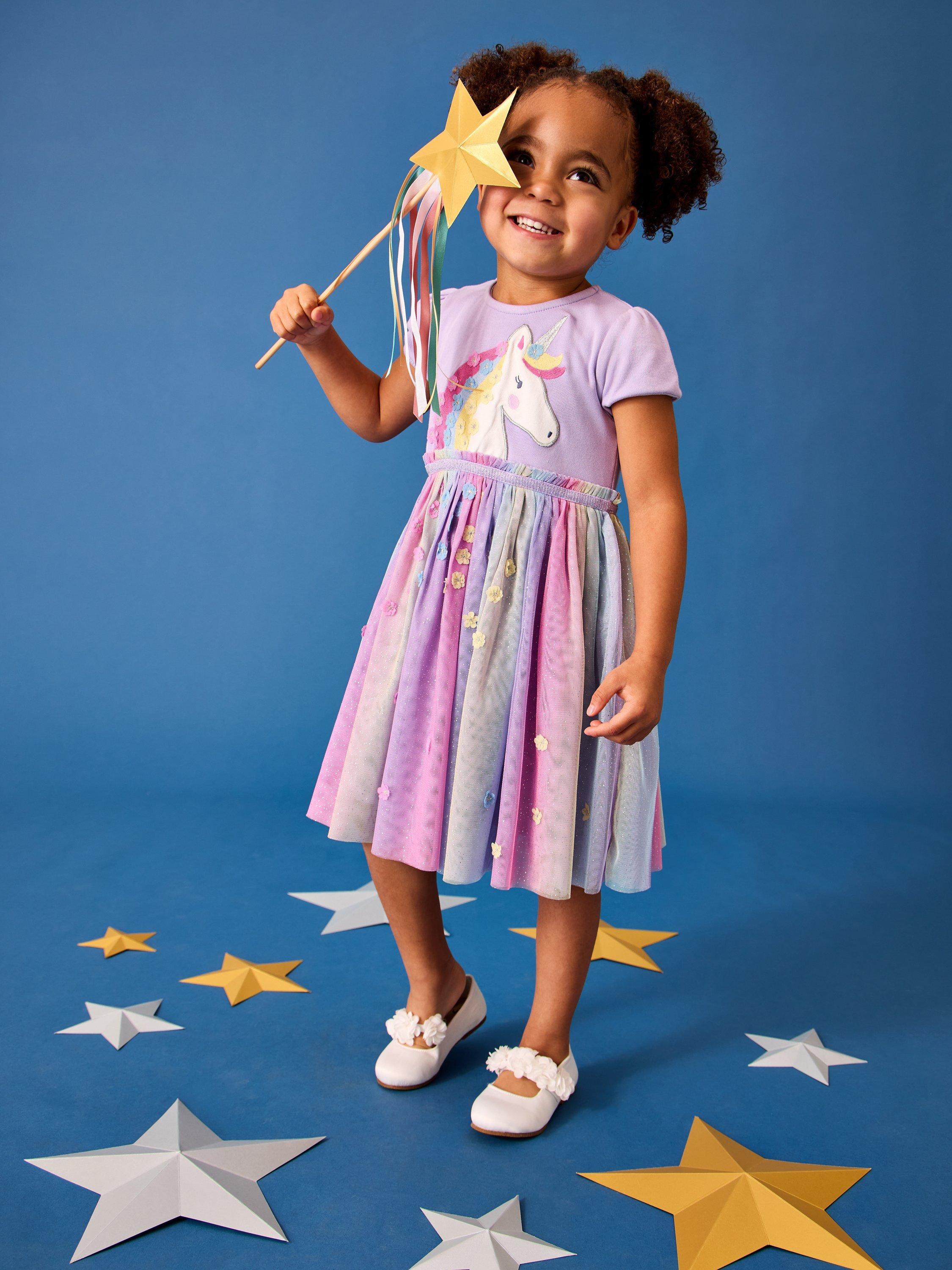 jojo birthday dress Maman Bébé Kids' Unicorn Appliqué Tulle Party Dress, Lilac couture girls dress Wedtrend Women Ivory Bridal size:8 cake smashes