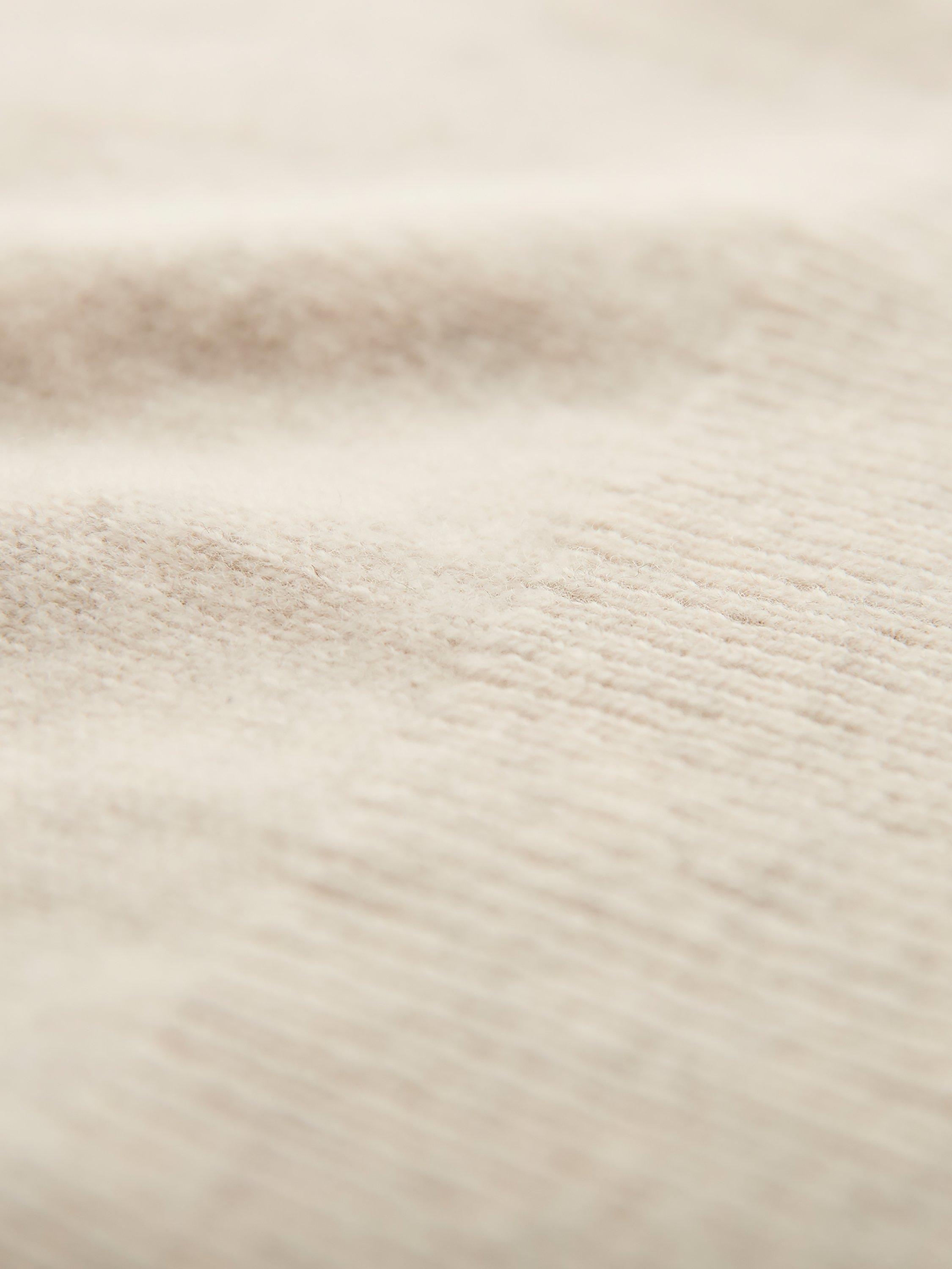 Product image 4 of 5, which shows Celtic & Co. Cable Knit Detail Pure Wool Tank Top, Oatmeal, XS