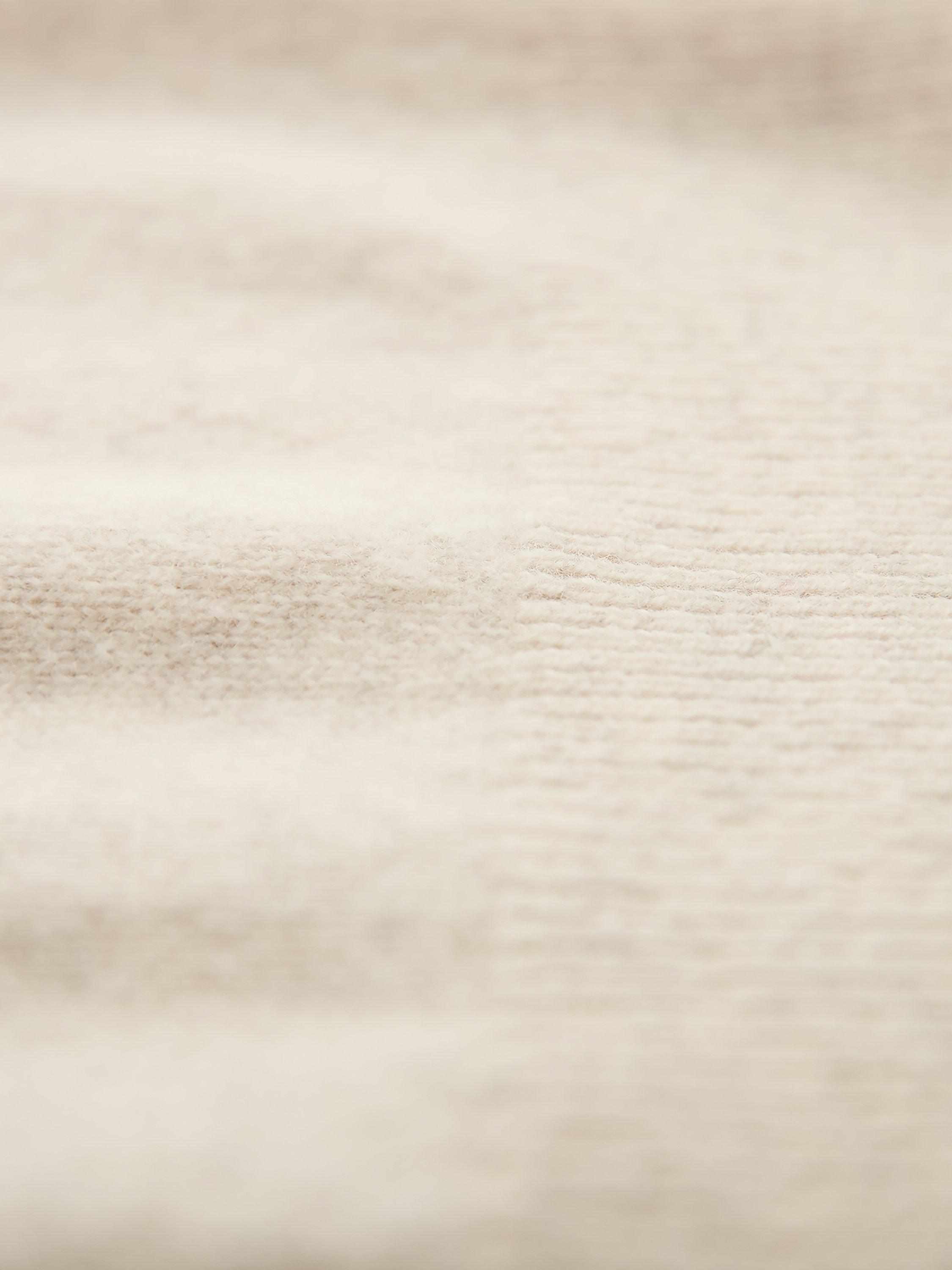 Product image 5 of 5, which shows Celtic & Co. Cable Knit Detail Pure Wool Tank Top, Oatmeal, XS