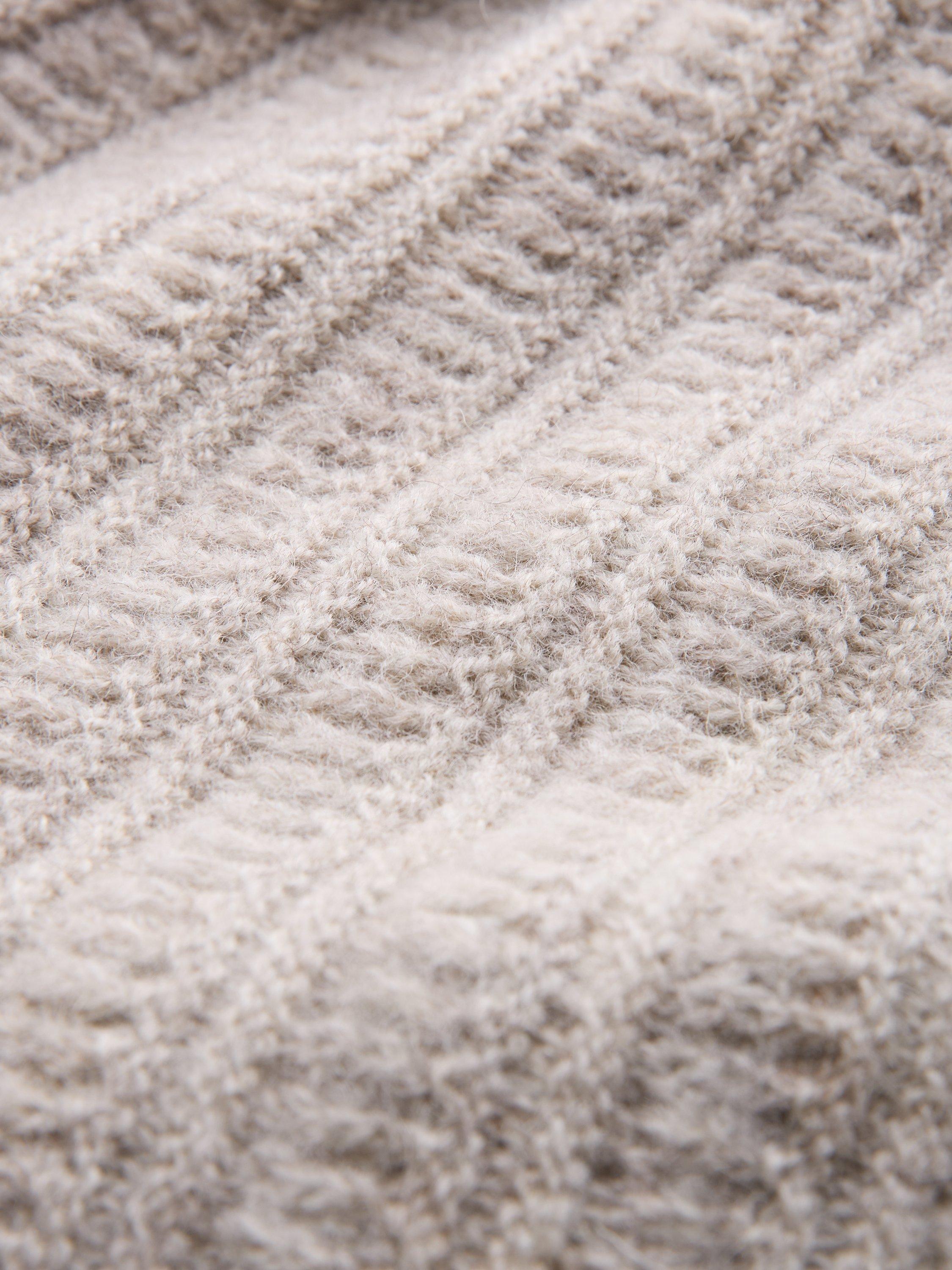Product image 9 of 9, which shows Celtic & Co. Heritage Gansey Pure Wool Jumper, Taupe, XS