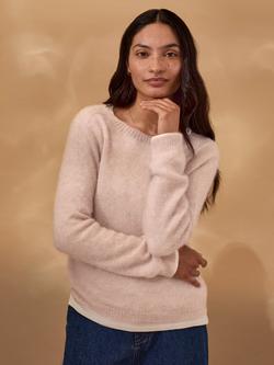Celtic & Co. Gauzy Wool Rich Jumper, Peony, Peony