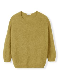 Celtic & Co. Crew Neck Boxy Wool Rich Jumper - view 2, Pistachio