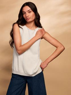 Celtic & Co. Relaxed Fit Vest Top, Ecru, Ecru