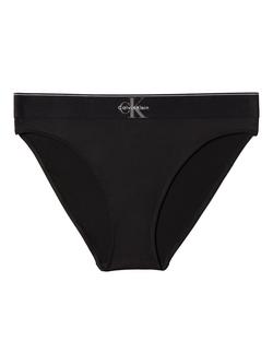 Calvin Klein Graphic Monogram Microfibre Stretch High Waist Bikini Knickers, Black, Black