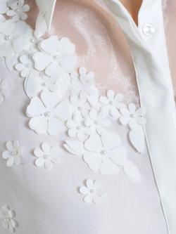 French Connection Mila 3D Floral Shirt, White - view 2, White