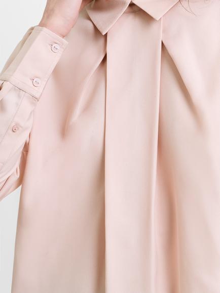 French Connection Mila Box Pleat Shirt, Powder Pink - view 2, Powder Pink