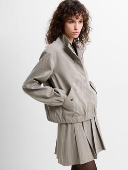 French Connection Shayla Check Jacket, Beige/Multi - view 2, Beige/Multi