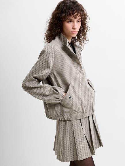 French Connection Shayla Check Jacket, Beige/Multi - view 2, Beige/Multi
