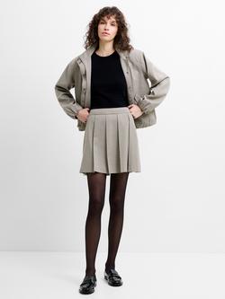 French Connection Shayla Check Mini Skirt, Beige/Multi, Beige/Multi