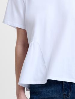 French Connection Rallie Asymmetric T-Shirt - view 2, White
