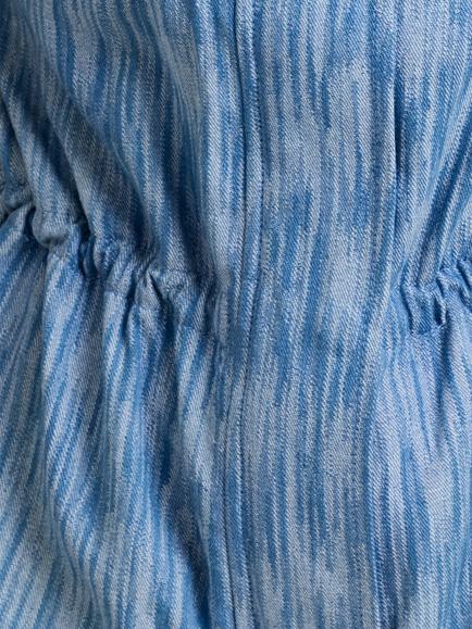 French Connection Bessie Denim Waistcoat, Mid Blue - view 2, Mid Blue
