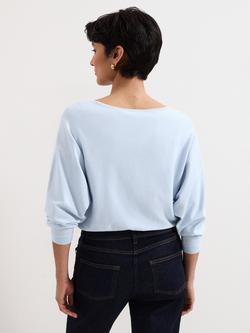 Phase Eight Cristine Batwing Jumper, Blue - view 2, Blue