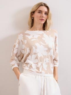 Phase Eight Anais Batwing Jumper, Gold, Gold