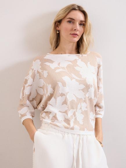 Phase Eight Anais Batwing Jumper, Gold, Gold