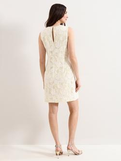 Phase Eight Bryony Sleeveless Lace Mini Dress, Ivory - view 2, Ivory