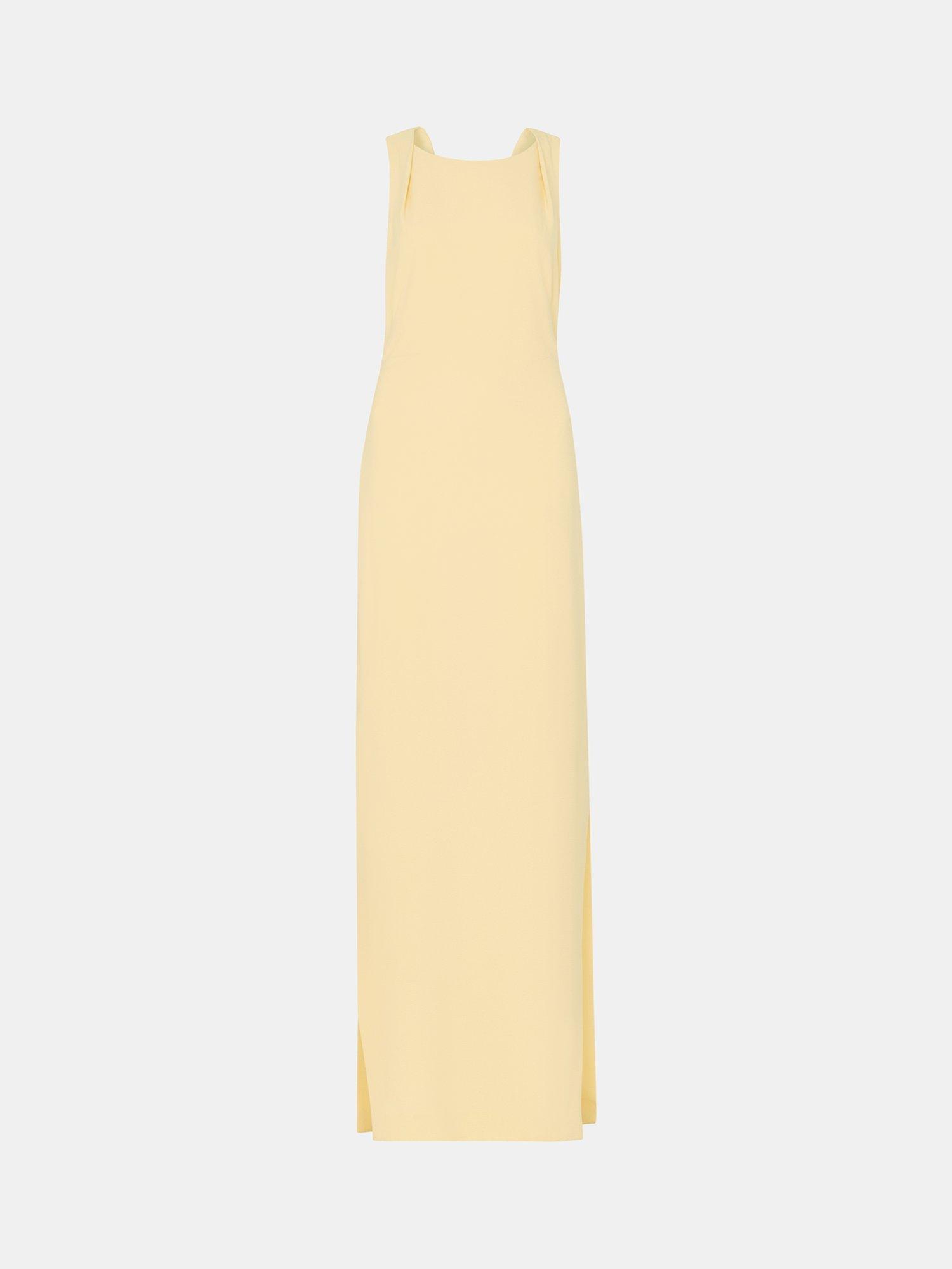 Product image 5 of 5, which shows Whistles Tie Back Maxi Dress, Butter, 6