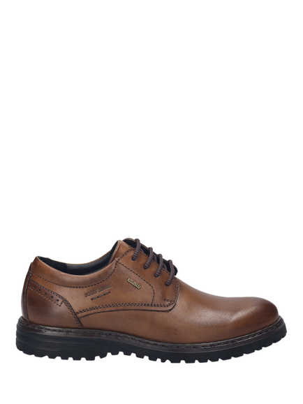 Josef Seibel Erroll 50 Leather Derby Shoes, Tan - view 2, Tan