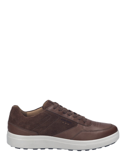 Josef Seibel Maddox 11 Leather Lace Up Trainers, Tan