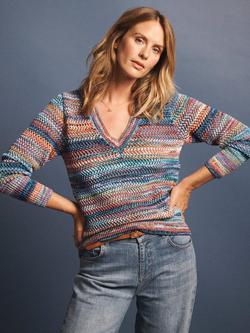 NRBY Tallulah Space Dyed Yarn Jumper, Multi, Multi