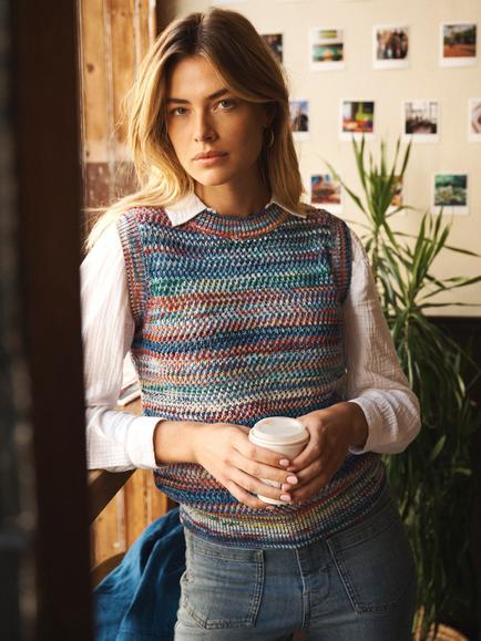 NRBY Tippi Space Dyed Yarn Tank Top, Multi, Multi