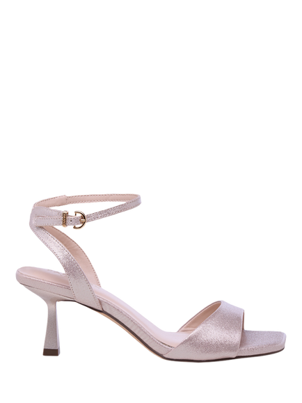 Paradox London Melrose Flared Heel Strappy Sandals, Blush, Blush