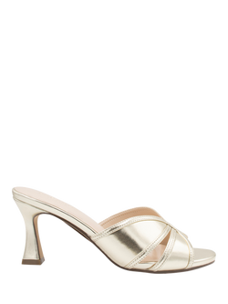 Paradox London Myrina Diamante Mule Sandals, Champagne, Champagne