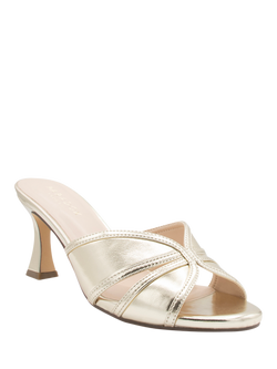 Paradox London Myrina Diamante Mule Sandals, Champagne - view 2, Champagne