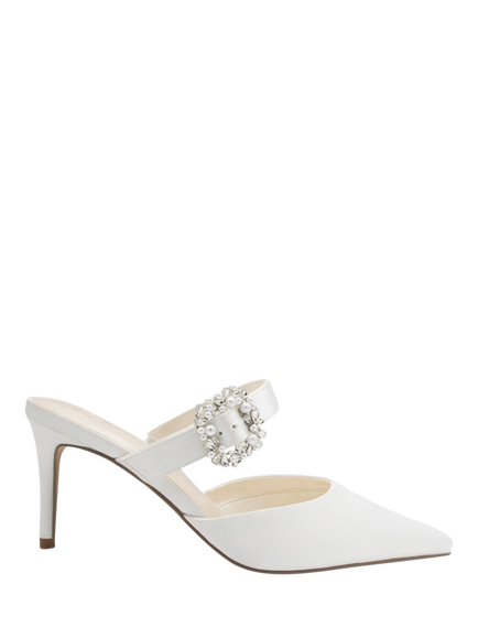 Paradox London Amoretta Embellished Wedding Court Shoes, Ivory, Ivory