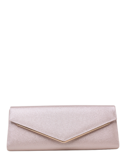 Paradox London Diantha Clutch Bag, Blush, Blush